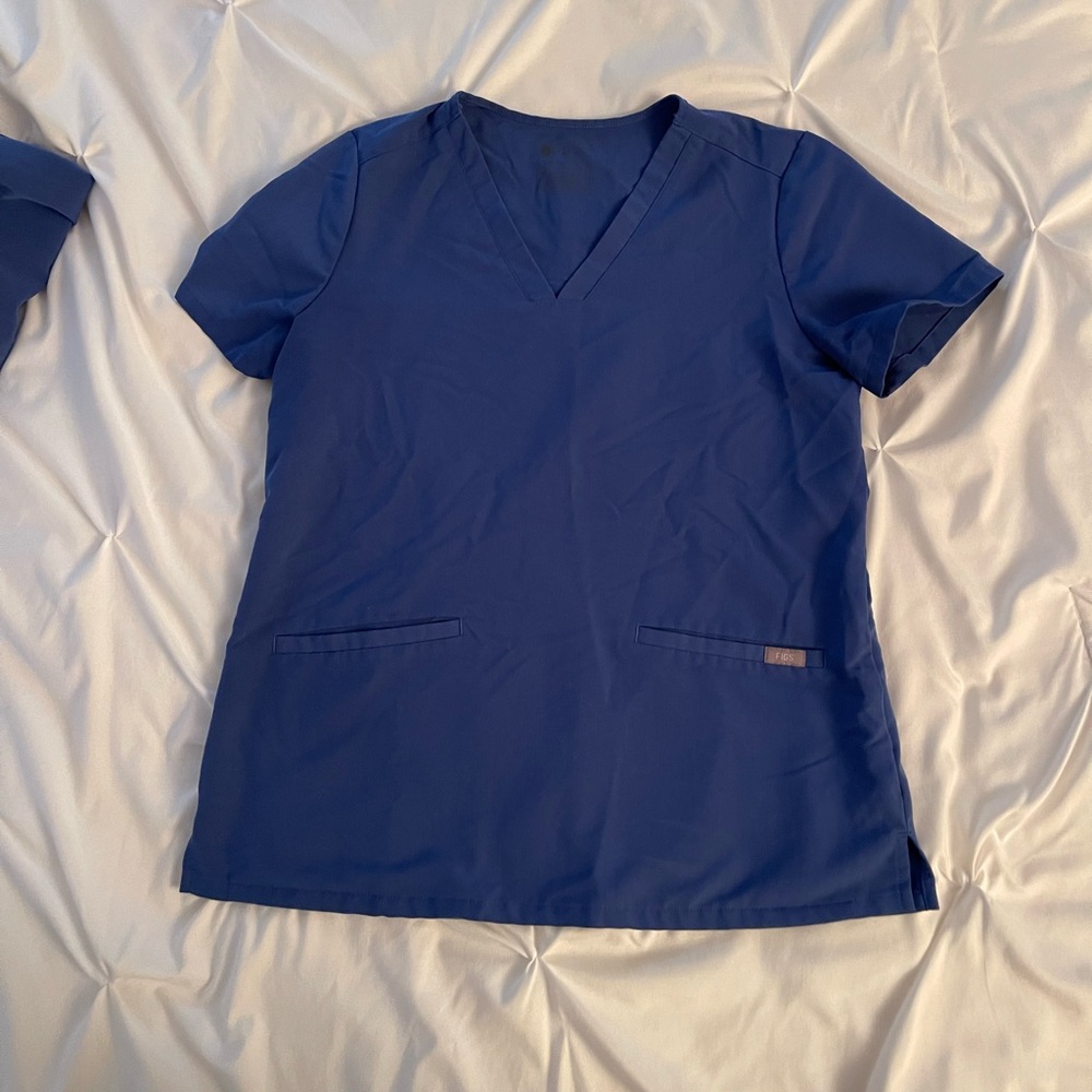 Figs Denim Casma Scrub Top